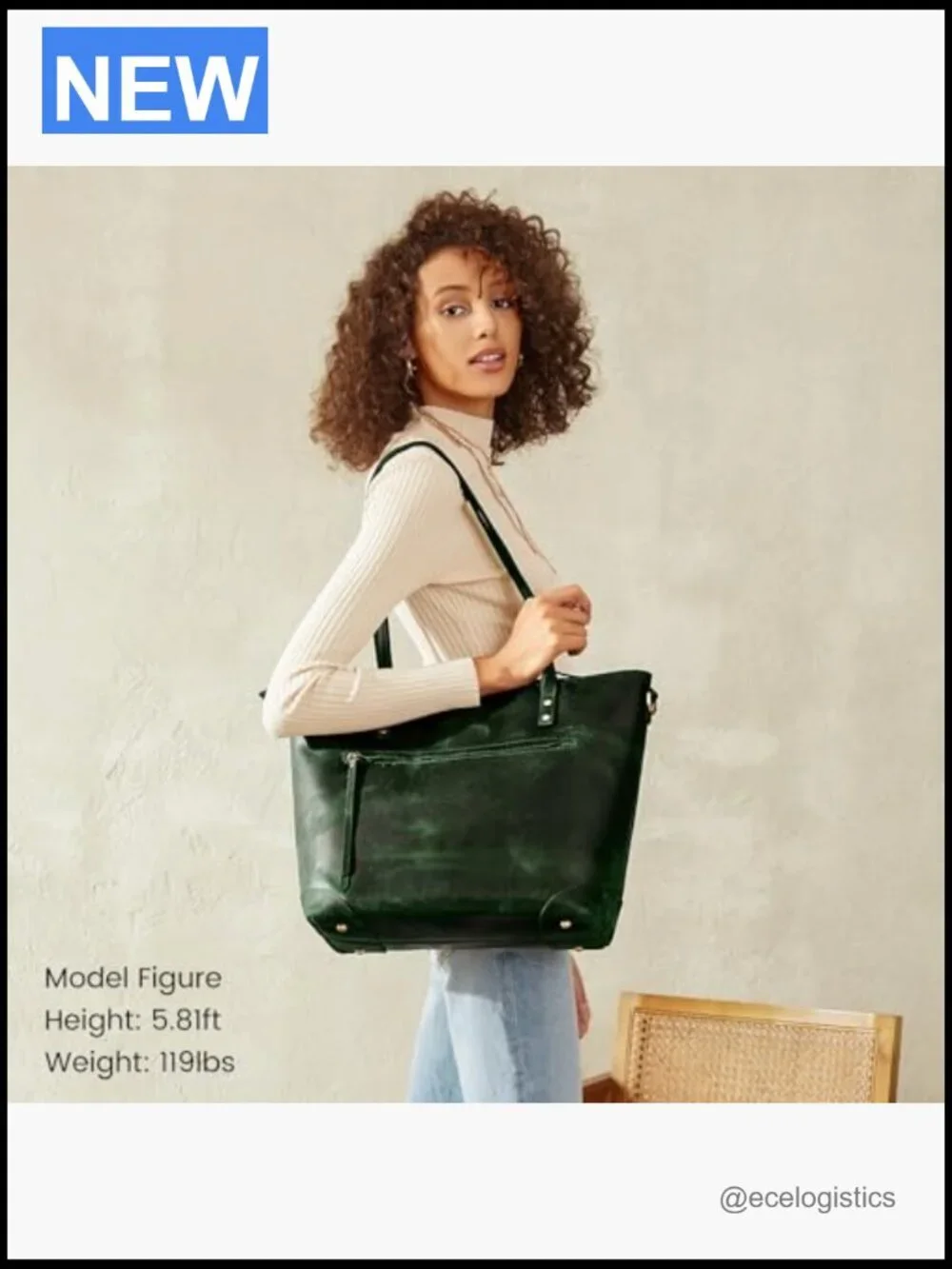 Genuine Leather Tote Bag Women Work Purse Laptop Crossbody Satchel